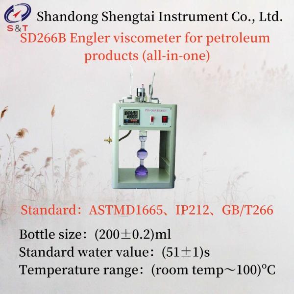 Bottle Size 200±0.2ml Engler Viscometer For Petroleum Products All-In-One AC220V 50Hz