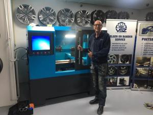 Quality 24 Inches Alloy Rim Lathe Machine Fully Automatic  CNC Alloy Wheel Diamond Cut Machine wholesale