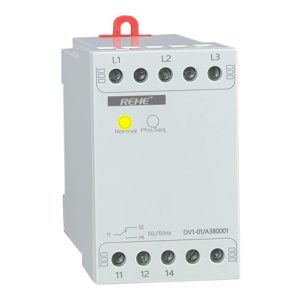 Cheap DV1-01 Programmable Complete Monitoring 3 phase Mains Voltage Monitor Relay for sale