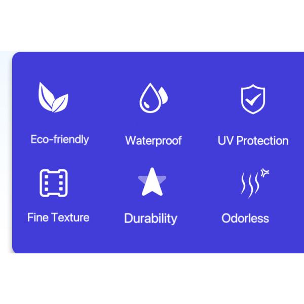 Custom Car Floor Mats Leather Woven Pattern PVC Leather Material Anti Mildew