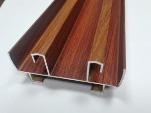 Quality 6063 Aluminium Sliding Profile Two Tracks Sliding Window And Door Wooden Grain Profiles wholesale