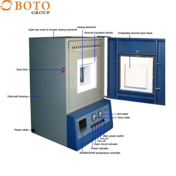 High Temperature Shimaden Controlled MoSi2 Furnace For Labs 290nm - 400nm