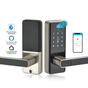 Quality Biometric Fingerprint Remote unlocking digits door lock and smart wireless door lock with tuya and TTLock wholesale