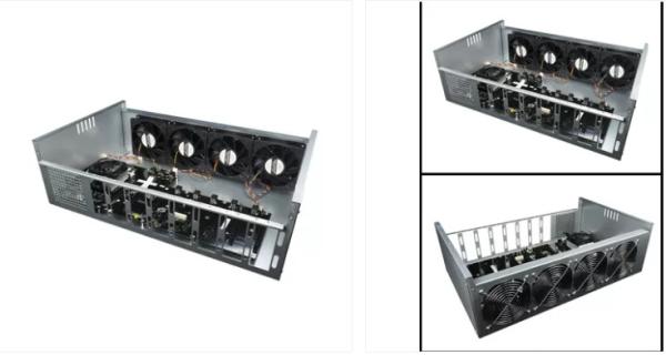 Cheap BTC ETH Mining Rig Machine , AMD A68 8 Gpu Mining Rig Frame for sale