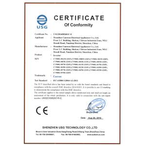 Shenzhen Canroon Electrical Appliances Co., Ltd. Certifications