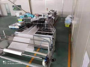 Quality automatic bed sheet folding machine for sale Spunlace Nonwoven Fabrics 1600KG 9.5KW wholesale