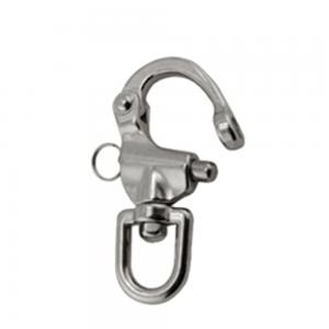 Quality 304/316 Stainless Steel Marine Quick Release Swivel Eye Snap Shackle with Standard Size wholesale