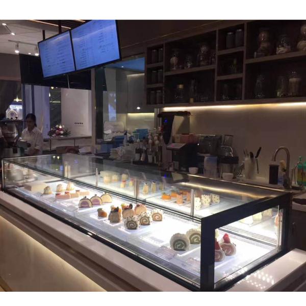 Remote Type Island Open Chiller Powerful Cooling 2 to 10 Degree LED Light