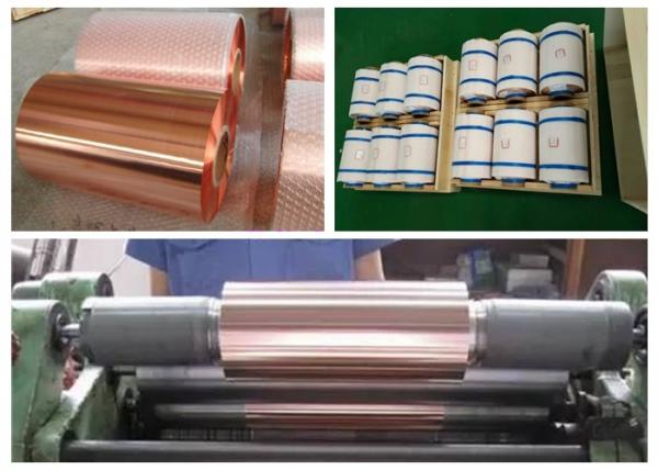 Cheap Samsung Mobile Rolled Copper Foil RoHS / ISO Approval 500 - 5000M Length for sale