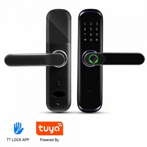 Quality Biometric Fingerprint Keypad Keyless Door Lock Smart Home Tuya APP Wifi wholesale
