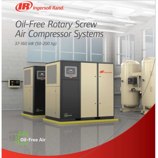 75-160kw Ingersoll Rand Oil Free Screw Air Compressor for a Healthy Work Environment