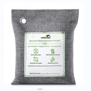 Quality Sustainable 200g Bamboo Charcoal Air Purifying Bags For Car And Home wholesale