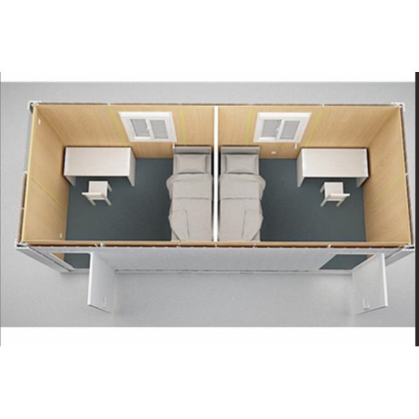 Corrugated Roof Folding Container Homes , Leak Proof Expandable Container House With Windows