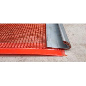 China Polyurethane Coated Vibrating Screen Mesh Self Cleaning Steel Core Polyurethane Screen on sale