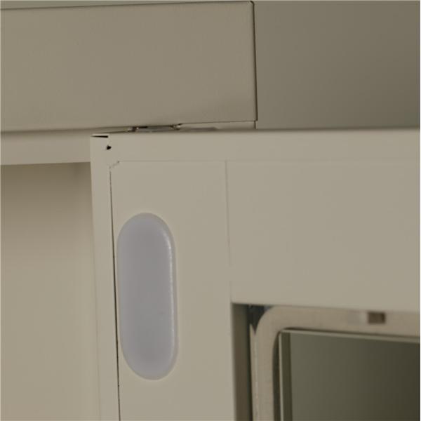 RAL Color Cyber Lock Two Shelves Glass Door Filing Cabinet