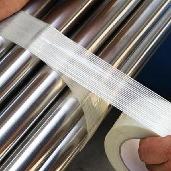 White Fiberglass Adhesive Tape Bidirectional Filament Tape Cross Weaved