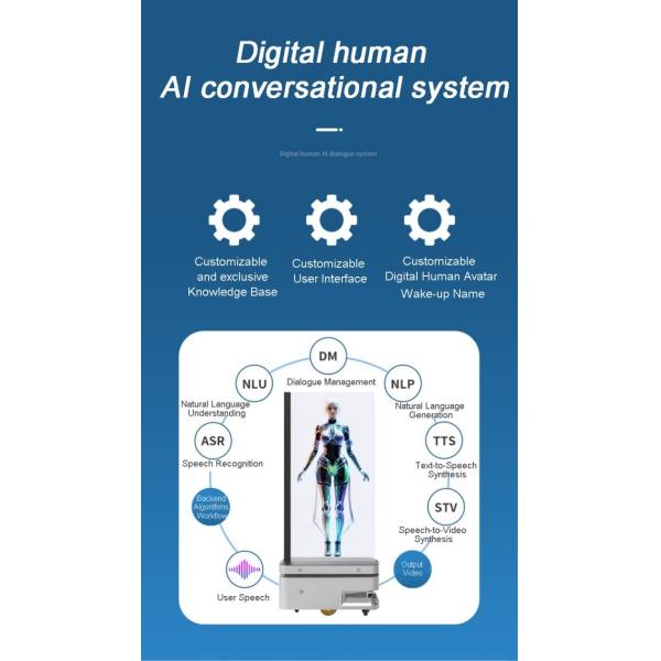 4K Ultra HD Transparent OLED Robot Navigator with Digital Display 1920*1080 High Transparency Screen Interactive