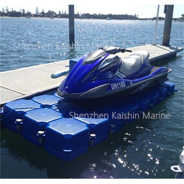Orange/Blue/Grey Floating Cube Floating Walkway Bridge Marina Modular Pontoon With 350kg/Sqm Load Capacity