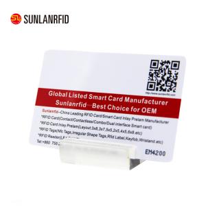 Quality Transparent RFID Magnetic Strip Contactless IC Smart Combination Dual Interface Card wholesale