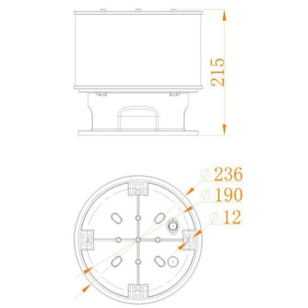 Red Aeronautical IP66 LED Aircraft Warning Red White Beacon Light