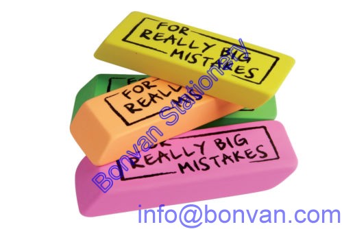 customized promotion eraser,personalized shape eraser manufactured from china factory