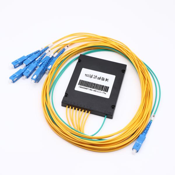 Cheap 1*8 1m Abs Box Type With Sc Upc Connector Fiber Optic Plc Splitter for sale