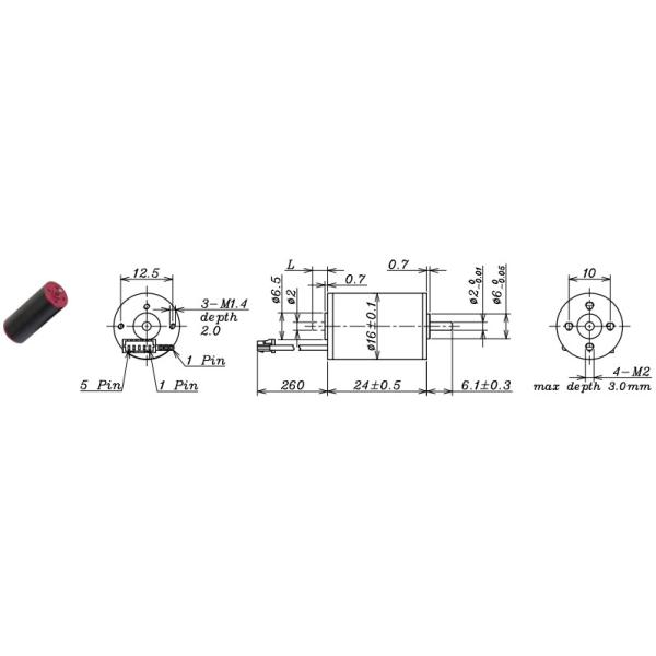 16mm 9v Brushless Dc Motor Coreless Used In Intelligent Equipment