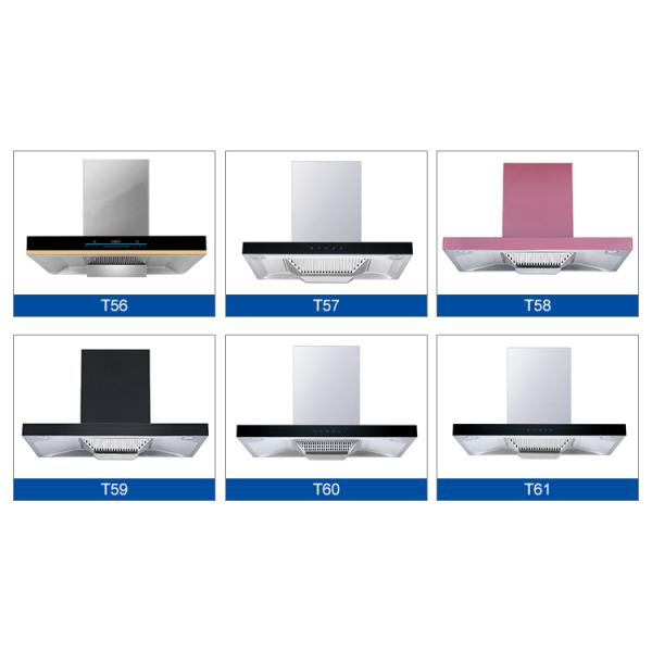 Touch Switch Kitchen Electric Modern Stylish Extractor T Shape Cooker Hood Range Hoods