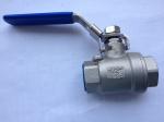 4'' 1000WOG 2PC Stainless Steel Ball Valves , Female Threaded End Hand Operated