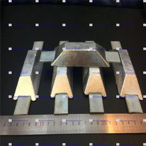 Quality ASTM Hull Sacrificial Zinc Anodes , Sacrificial Anode Cathodic Protection wholesale