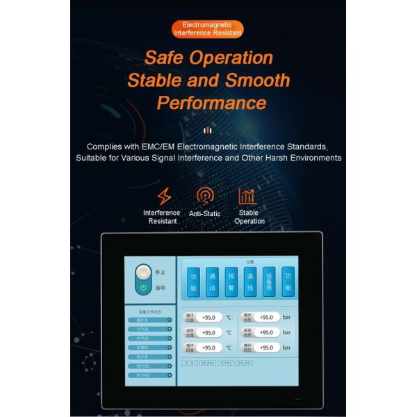 Embedded 15.6'' Capacitive Rear-mount Touchscreen with IP68/69K Waterproof Industrial Fanless Monitor Panel Pc