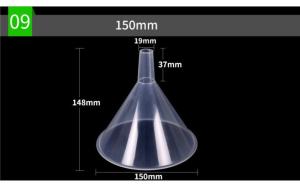 Factory Directly Laboratory Cheap Clear Plastic Funnel, Transparent PP Plastic Mini Perfume Dispensing Funnel