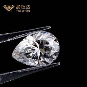Quality Pear Cut White Color Polished Lab Created Diamond Loose Gemstones For Jewelry wholesale