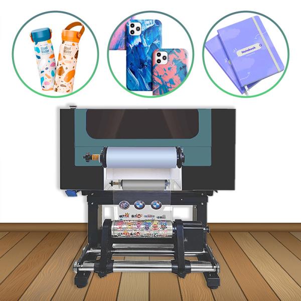 A3 Uv Roll To Roll Printer Digital Dtf All In One Printer For Pen Sticker Two