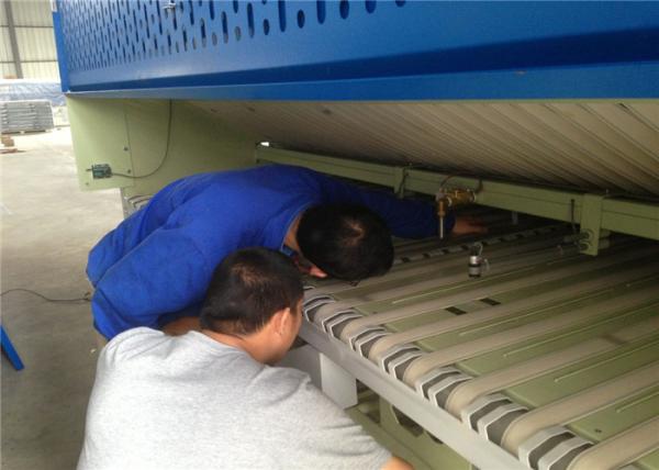 Safe Automatic Ironing Folding Machine Double Channels Design High Thermal