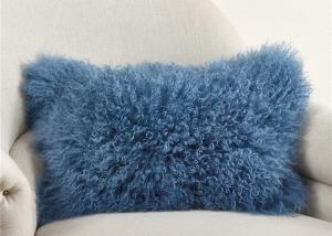 Quality Luxury 100% Real Mongolian Fur Pillow For Home Bedroom Decorative 12&quot; X 20&quot; wholesale