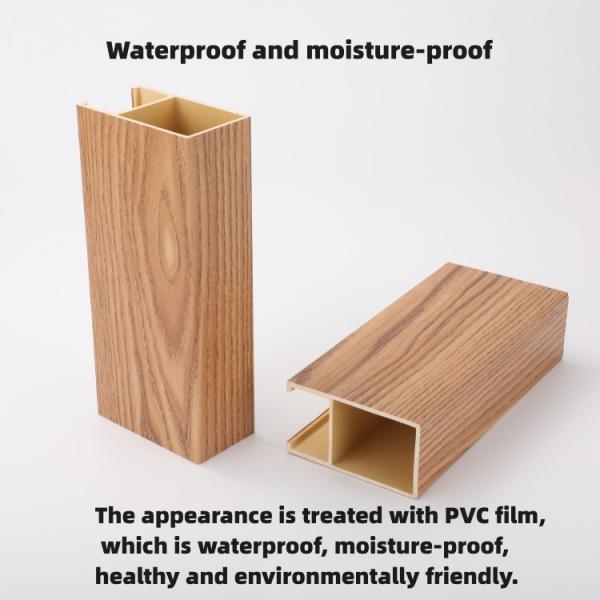 2.9m Black Nano Sheet 3D Insulated Slat Wood WPC Wall Panel for Indoor Decoration