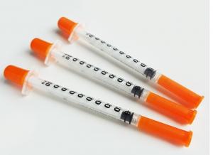 China Practical Diabetic Disposable Injection Syringe 0.3ml 0.5ml 1ml Plastic Material on sale