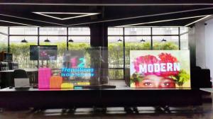 Quality 160x38 See Thru LED Display Practical Multiscene Transparent wholesale