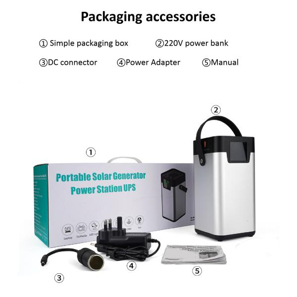 54000mah Lithium Portable Power Station 200W 220V Commercial Solar Generator