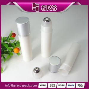 China 100% no leakage plastic roll on deodorant packaging with metal roller ball 30ml on sale
