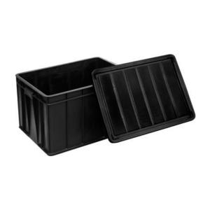 Black Conductive Glossy Lamination ESD Packing Box For Electronics