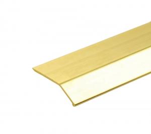 China High Low Buckle Aluminium Flat Strip Laminate Floor Edging Strip Anodized on sale
