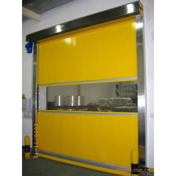 Industrial Automatic PVC Fabric High Speed Performance Fast Acting Rapid Rise Overhead Quick Roll up door