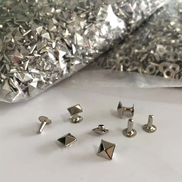 double single cap head metal decorative rivets for shoes bag clothing