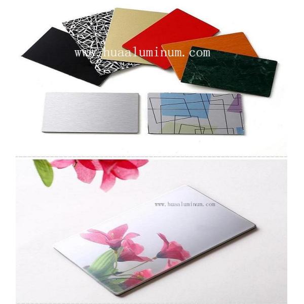 Silver Mirror Acp Aluminium Composite Panel , 4x8ft 3mm Aluminium Composite Sheet