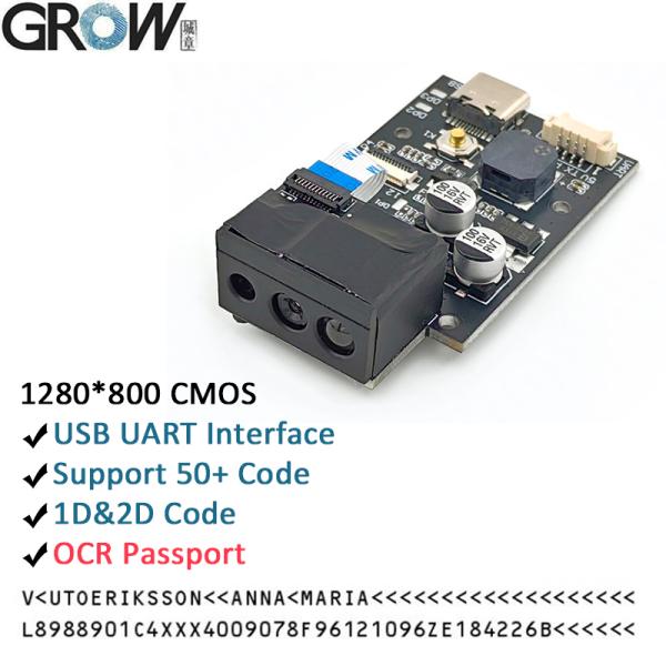 Cheap GROW GM69Pro USB UART Interface QR Code Barcode Reader Module for sale