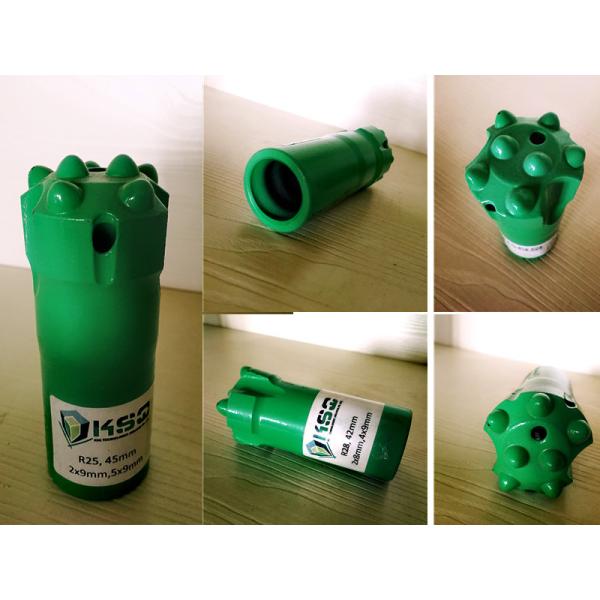 R25 Industrial Spherical/Ballistic Button Drill Bits For Tunneling Drilling Threaded Button Bit