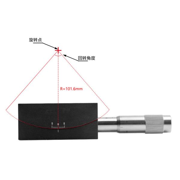 Small Angle Adjustment Manual Goniometer Stage Swallowtail Slider Drive