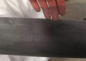 Quality PVC Coated 18 X 16 Mesh Black Fiberglass Fly Screen Wire Mesh Anti Insect 115g wholesale
